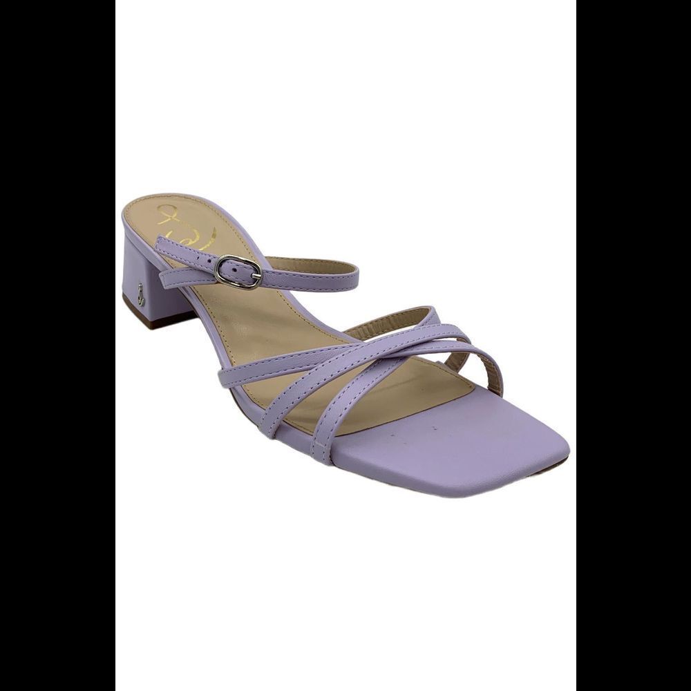 Sam Edelman Lilac Strappy Block Heel Sandals